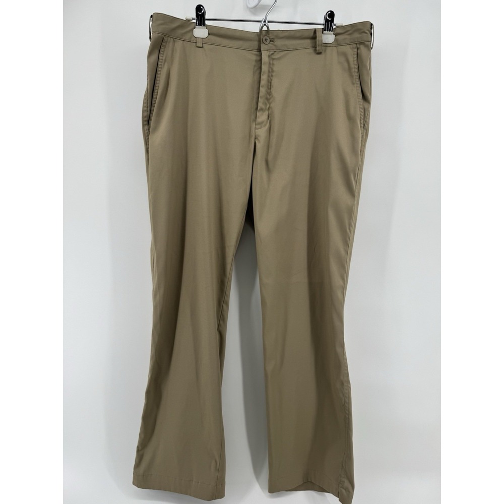 Nike Golf Dri Fit Pants Mens 36x30 Tan Khaki Lightweight Performance Athleisure‎